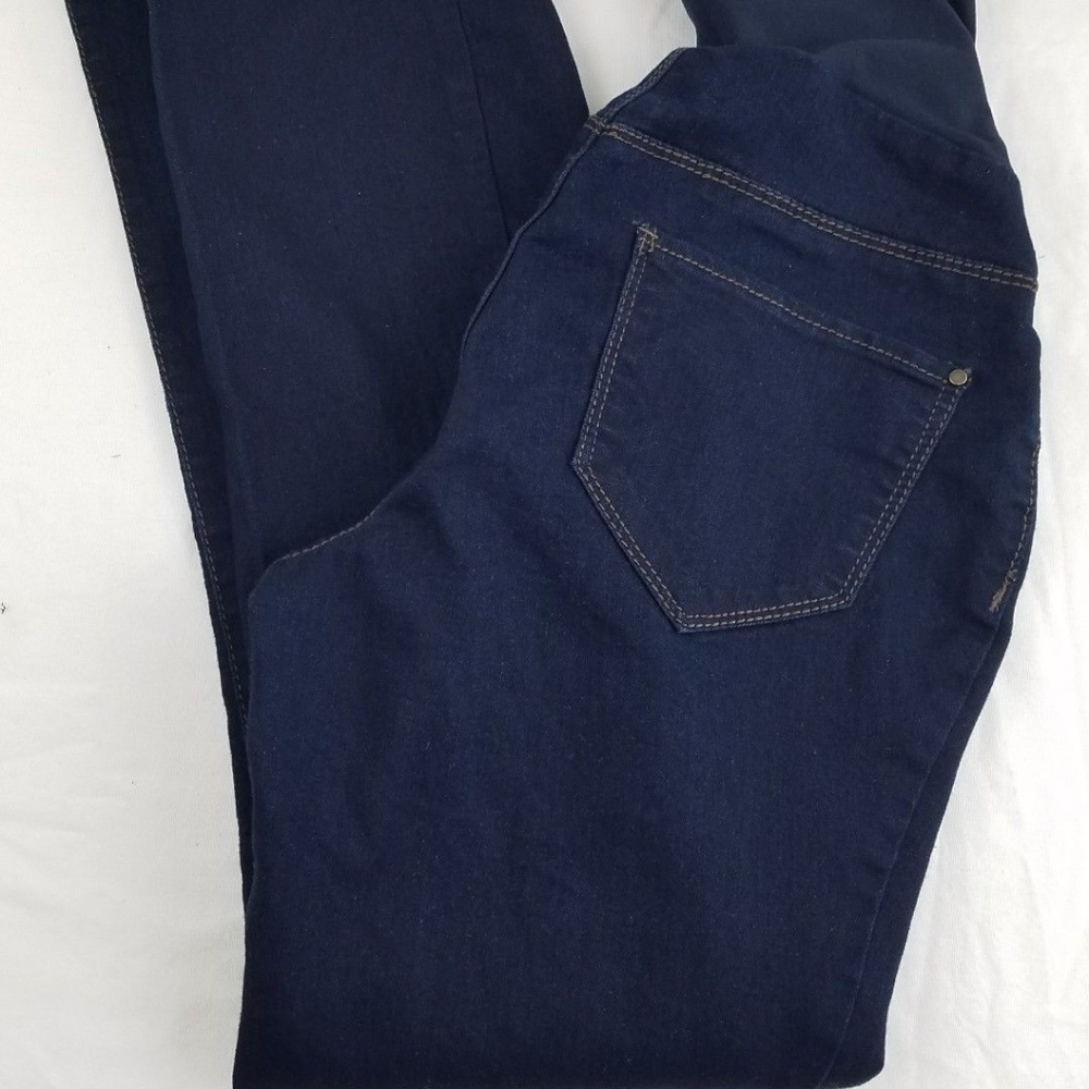 Maternity Indigo Blue Jeans Full Panel Straight P